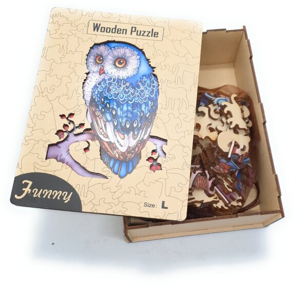 Suvira Animal Wooden Puzzle - Engaging, Educational, Owl - Picture 2 of 11